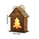 thumbnail image 3 of pstuiky Adorno navideño de casa de madera luminosa, colgante creativo para árbol de Navidad, muñeco de nieve, alces, copo de nieve, iluminación para casa, decoraciones navideñas, 3 of 6