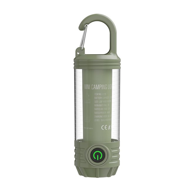 Advancent Linternas portátiles de luces para acampar, 4 tipos de ajuste de luz de Color, linterna Led ligera para acampar carpas verde oscuro
