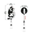thumbnail image 4 of WIRESTER Set 2pcs Design Acrylic Key Card Holder Belt Clip Reel Id Badge Retractable - Playful Tuxedo Cat (S1) & Playful Tuxedo Cat (S3), 4 of 6