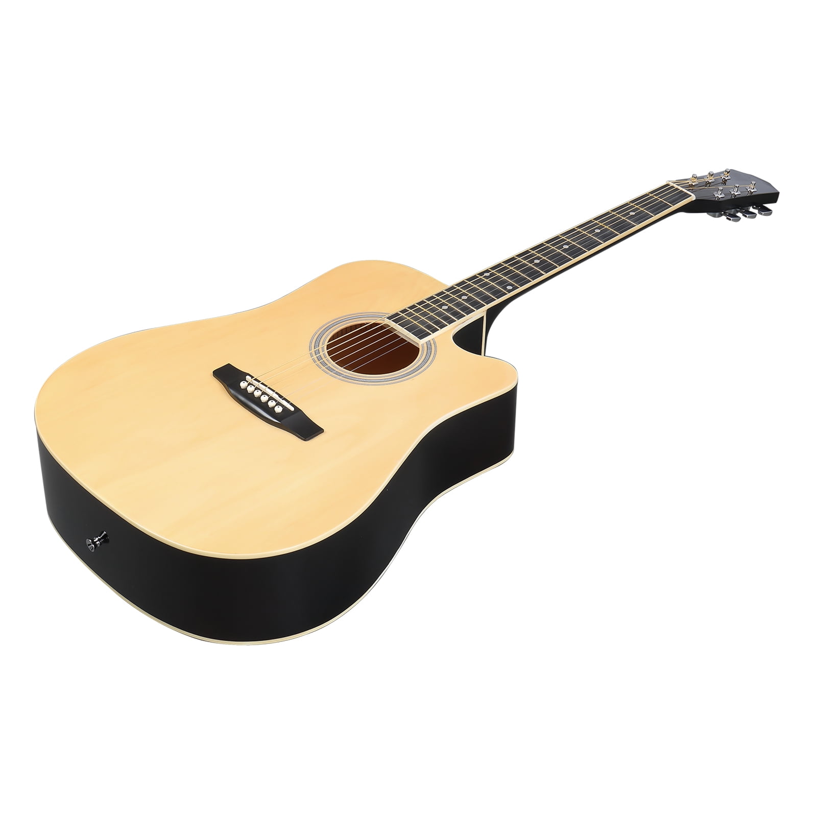 41-Inch Full-Size Dreadnought Cutaway Acoustic Guitar with Basswood Body, Steel Strings, and Starter Accessories for Beginners and Adults