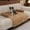 Coffee, variant on TOPCHANCES Dog Bed Mat, Washable Dog Bed Cushion for Crate with 3 Side Pillow, Anti-slip Kennel Sofa Mat (Beige, 30x30 in)