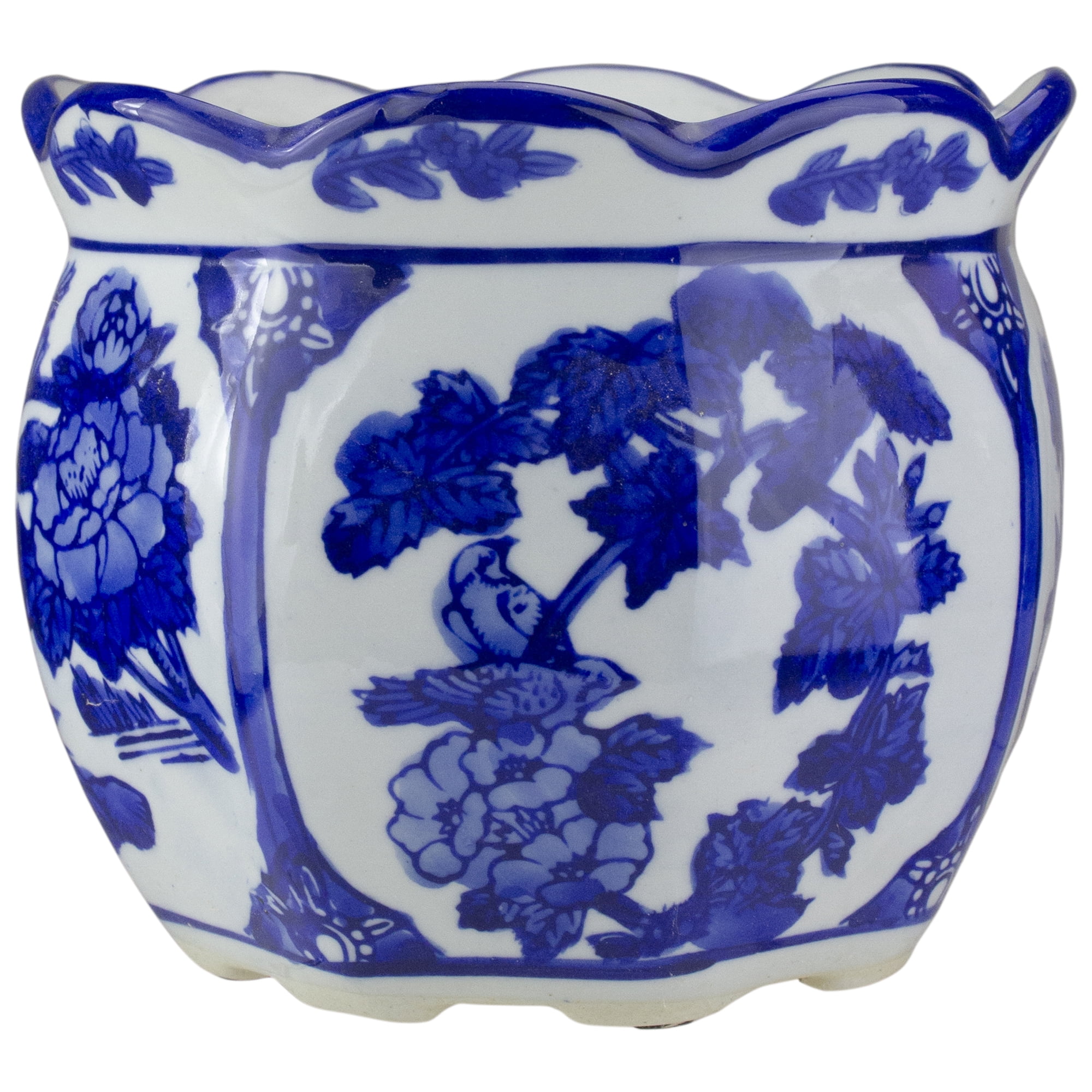 Blue Ceramic Flower Pots
