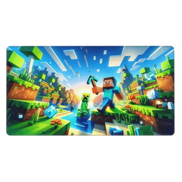 BCVXVAI WMinecraft Mouse Pad Gaming Mousepad 16x29.5in Large Mouse Pad for Keyboard and Mouse with Anti-Slip Rubber Base, Keyboard Pad XL Mouse Mat for Home and Office