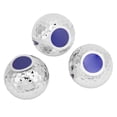 thumbnail image 4 of 3 bolas de golf de colores con cinta, regalo de ceremonia, bola decorativa para celebraciones en interiores y exteriores, chapada en plata., 4 of 14