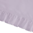 thumbnail image 4 of Simply Shabby Chic Solid Ruffle 4-Piece Soft Washed Microfiber Sheet Set, Lavender, King, 4 of 5
