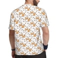 thumbnail image 2 of Wukai Corgi with Hearts Print Men's Short-Sleeved Mesh T-Shirt,Quick-Dry Short Sleeve Workout T-Shirt-6X-Large, 2 of 8