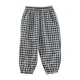 thumbnail image 5 of breaise Toddler Casual Long Pants Trousers Summer Kids Baby Boy Girl Cotton Linen Bloomer Harem Pants Elastic Basic Joggers, 5 of 5