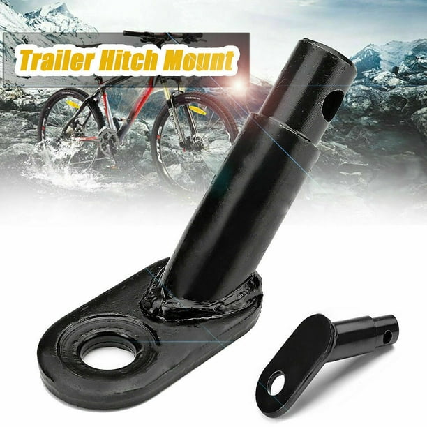 Bicycle Trailer Hitch Coupler Mount Attachment, MASO-AUTO Bike Rear Racks  Axle Steel Adapter Replacement Cycling Accessory for Dog Kids Cargo