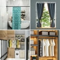thumbnail image 4 of Shower Curtain Rod, Spring Tension Curtain Rod, Expandable Non Drilling Bath Closet Hanging Pole, Adjustable Shower Rod 33 50cm for Home Office, 4 of 6