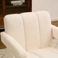 thumbnail image 2 of DRKAT Mid Century Accent Chair Set of 2, Comfy Living Room Chairs, Modern Upholstered Sofa Chair, Boucle Armchair, Lounge Reading Chair for Living Room, Bedroom (Ivory), 2 of 7
