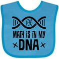 thumbnail image 3 of Inktastic Funny Math is in My Dna Boys or Girls Baby Bib, 3 of 4