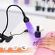 thumbnail image 5 of mlogiroa Luz UV para uñas de gel, lámpara de uñas de gel de 3 W, mini luz LED para esmalte de uñas con cuello de cisne, luz UV de abrazadera portátil con lámpara de carga USB para salón de uñas, 5 of 5