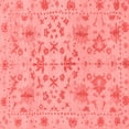 thumbnail image 1 of Ahgly Company Machine Washable Indoor Square Oriental Red Traditional Area Rugs, 7' Square, 1 of 4