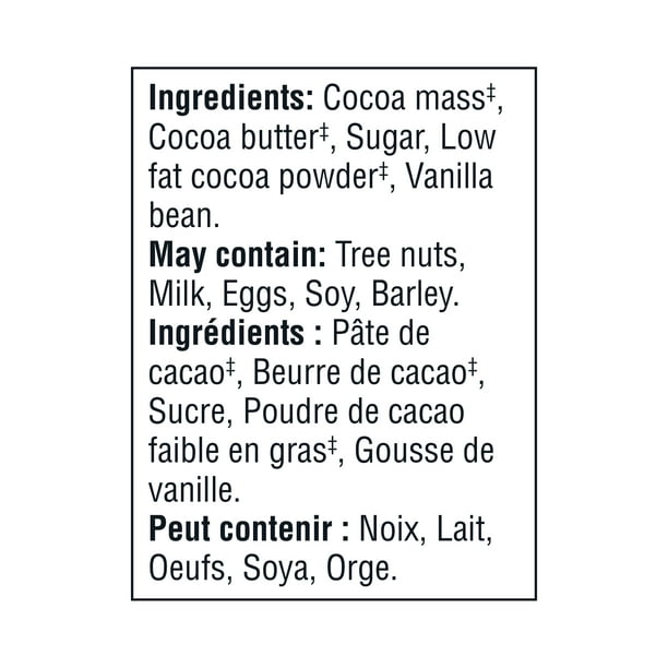 Excellence tablette de chocolat noir 70% Cacao, 35 g – Lindt : En sac