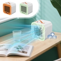 Fwttom Cooling Fan - Mini USB Air Conditioning Fan, Portable Desk Fans That Blow Cold Air, Standing Fan for Bedroom Home Office