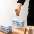 thumbnail image 3 of letairis Transparent Organizer Mask Container Clear Portable Storage Package Packaging Storing Accessories Present Rectangle Large, 3 of 6