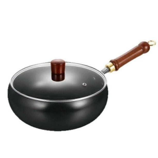 Japanese Uncoated Iron Pan,Hand-Forged Non-Coated Frying Pan for Gas,Induction