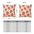 thumbnail image 2 of Pofeuu Hand Drawn Strawberry Print Double-sided plush pillowcase Square Throw Pillow Covers Pillows Cover for Living Room Bedroom Sofa Couch Cushion Cover（No pillow core）-26"x26", 2 of 7