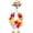 21> (Beach Style B), variant on 23" Porch Goose Winter Snowman Outfits St. Patrick's Day,Outdoor Garden Decor