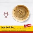 thumbnail image 3 of Glad Everyday Disposable Coffee Cups with Lids &ndash; 16 oz Insulated Paper Coffee Cups, Hot Chocolate, Hot Cocoa, or Tea C, 3 of 8