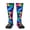 2 Black-2, variant on Women's Knee High Socks Colorful Splatter Paint Thermal Soft Knee Long Socks
