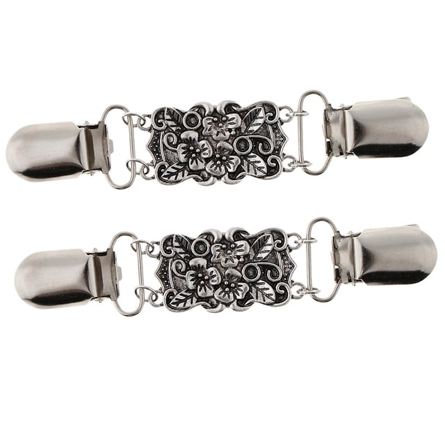 2 Piezas De Flores Antiguas De Las Mujeres Suéter Clips Conjunto Bufanda Clip Para Las Mujeres Hugo Sweater Cardigan Clip