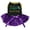 Black/Purple Sequins, variant on Petitebelle Happy Mardi Gras Clown Hat Puppy Dog Dress (Black/Gold LED, Small)
