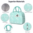 thumbnail image 4 of Lunch Bag Lunch Box for Women Reusable Insulated Lunch Bags,Water-Resistant White Starfish Cooler Lunch Tote Bag, Large Capacity for Work Travel Picnic, 4 of 6