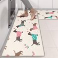 thumbnail image 2 of Kitchen Rugs Sets Of 2,Colorful Funny Dachshund Anti Fatigue Kitchen Mat Rugs Non Slip Washable,Decorative Kitchen Floor Mats for Kitchen,Sink,Laundry,17"X47", 2 of 5