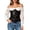 Black, variant on Women's Shiny PU Underbust Corset, Sweetheart Neck Waist Trainer with Front Busks, Hourglass Body Shaper Cincher for Daily Outfit Black XXL