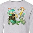 thumbnail image 4 of Inktastic Cute Lizards Hanging out Long Sleeve Youth T-Shirt, 4 of 5