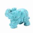 thumbnail image 2 of Decoración De Elefante De 2 Pulgadas Jade Natural Talled Crystal, 2 of 7