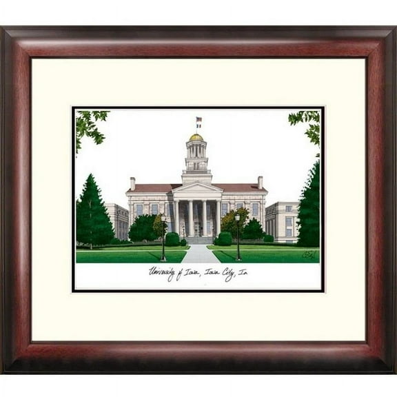 University of Iowa Alumnus Framed Lithograph