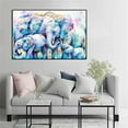 thumbnail image 4 of Lindo Animal elefante HD lienzo pintura sala de estar Animal decoración del hogar regalo, 4 of 5