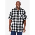 thumbnail image 2 of KingSize Men's Big & Tall Short Sleeve Flannel Shirt, 2 of 3