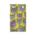 thumbnail image 1 of Cat Lover Hanging Pocket Organizer, Kitten Portraits in Hats and Glasses Hippie Nerd Faces Pets Love, Printed Polyester Storage Bag with Pockets, 9" x 27", Multicolor, 1 of 2