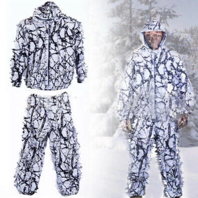 Trajes de Ghillie elásticos con capucha de camuflaje frondoso transpirable Macarena Trajes Ghillie de camuflaje