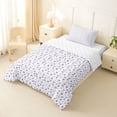 thumbnail image 2 of Erosebridal Purple Floral Twin Comforter Sets for Girls, Chic Flower Bedding Set, Reversible, 2pcs, 2 of 6