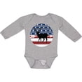 thumbnail image 3 of Inktastic Deer Bow Hunting USA Flag Boys or Girls Long Sleeve Baby Bodysuit, 3 of 5