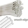 thumbnail image 4 of Glass Straws,4-Pack Reusable Glass Drinking Straws, Size 8''x8 MM, Including 2 Straight and 2 Bent with 2 Cleaning Brush, Clear Glass Straws Reusable for Smoothie Cocktail,Color Changing Cups, 4 of 8