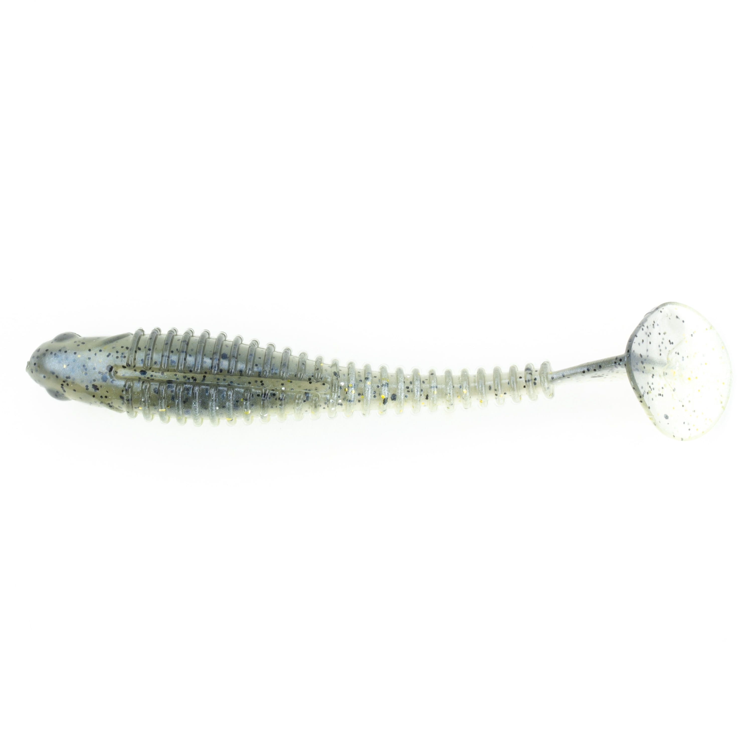 Ozark Trail 4" Shudder Swimmer, Sexy Shad, 5pc Fishing Soft Baits