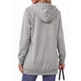 thumbnail image 5 of MOSHU Women Zip Up Hoodies Long Sleeve Cotton Fleece Sweatshirts for Women Casual Hooded Jackets Fall Tops with Pockets, 5 of 10