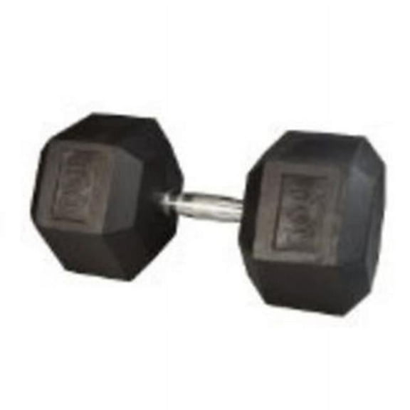 Jfit 20-6100 Rubber Hex Dumbbell- 100 lbs.