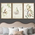thumbnail image 3 of wall26 Framed Canvas Print Wall Art Set Forest Birds with Butterflies &amp; Typography Animals Wildlife Watercolor Modern Art Rustic Colorful Pastel for Living Room, Bedroom, Office - 24"x36&quo, 3 of 5