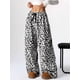 thumbnail image 4 of Pantalones de pijama de forro polar for mujer, pantalones mullidos de felpa for otoño e invierno, pijamas cálidos y acogedores, lindos pantalones de franela, 4 of 7
