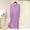 Purple, variant on MGDXOX Nightgowns for Women Long Sleeve House Dress Soft Pleated Dresses V Neck Button Down Lightweight Sleepwear Green Free Size