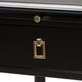 thumbnail image 6 of Baxton Studio Tamra Black Wood Nightstand with Pullout Shelf, 6 of 6