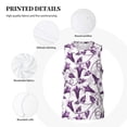 thumbnail image 3 of Sikiie Violets Flowers Basketball Jersey Reversible Men's Mesh Athletic Sports Shirts Training Practice S-4XLSmall, 3 of 6