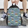 thumbnail image 3 of Ratiio Various Wild Sea Fish Print Backpack with Padded 15-inch Laptop Sleeve- Spacious and Durable Daypack for Work and Travel, 3 of 6