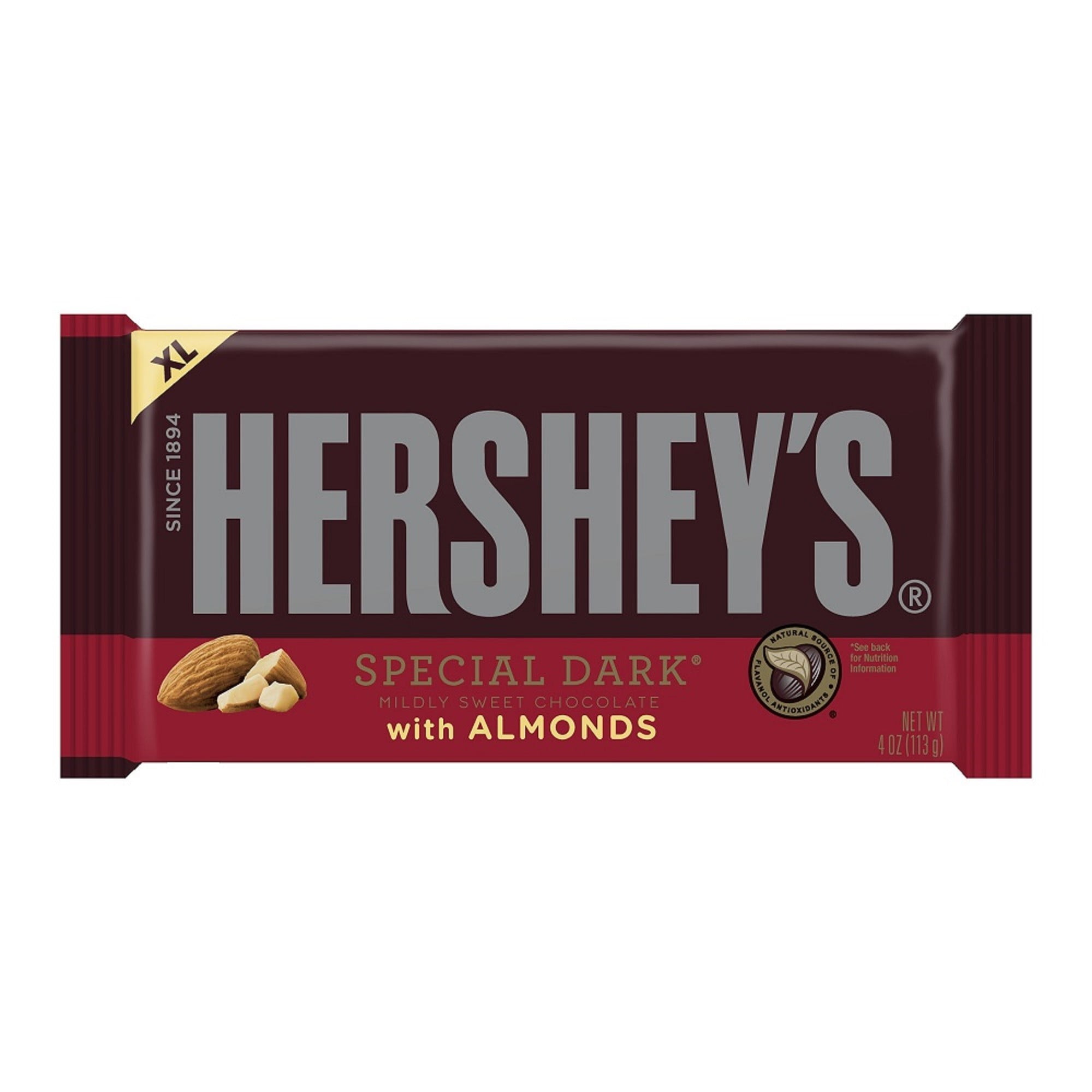 Hershey's Extra Large Special Dark Mildly Sweet Chocolate with Almonds